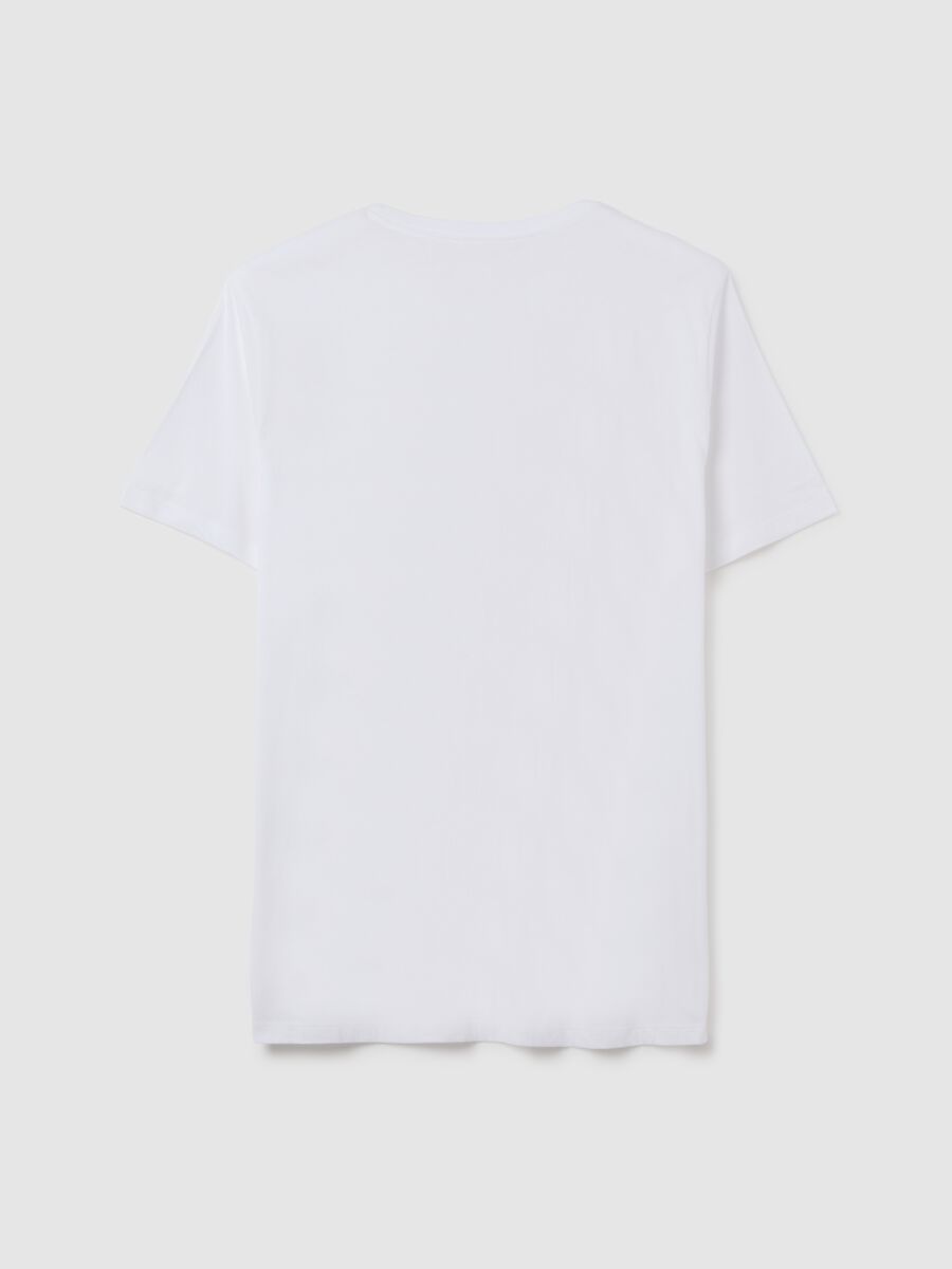 T-shirt in cotone con logo Uomo_3