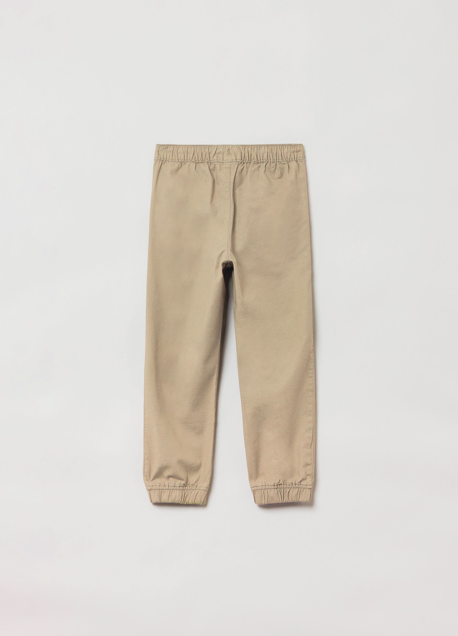 Pantalone jogger con coulisse_1