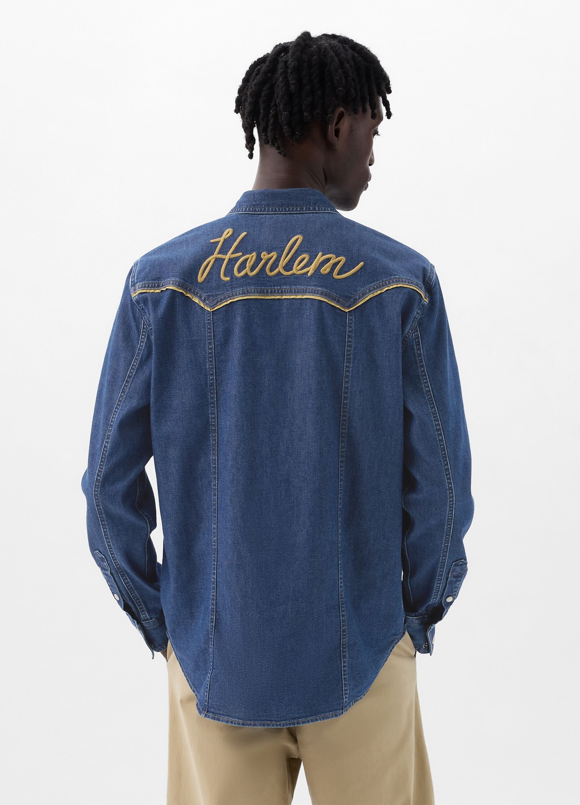 DAP x GAP Camicia western in denim_4