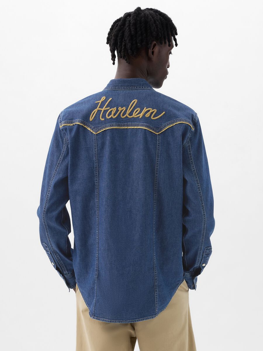 DAP x GAP Camicia western in denim Unisex_4