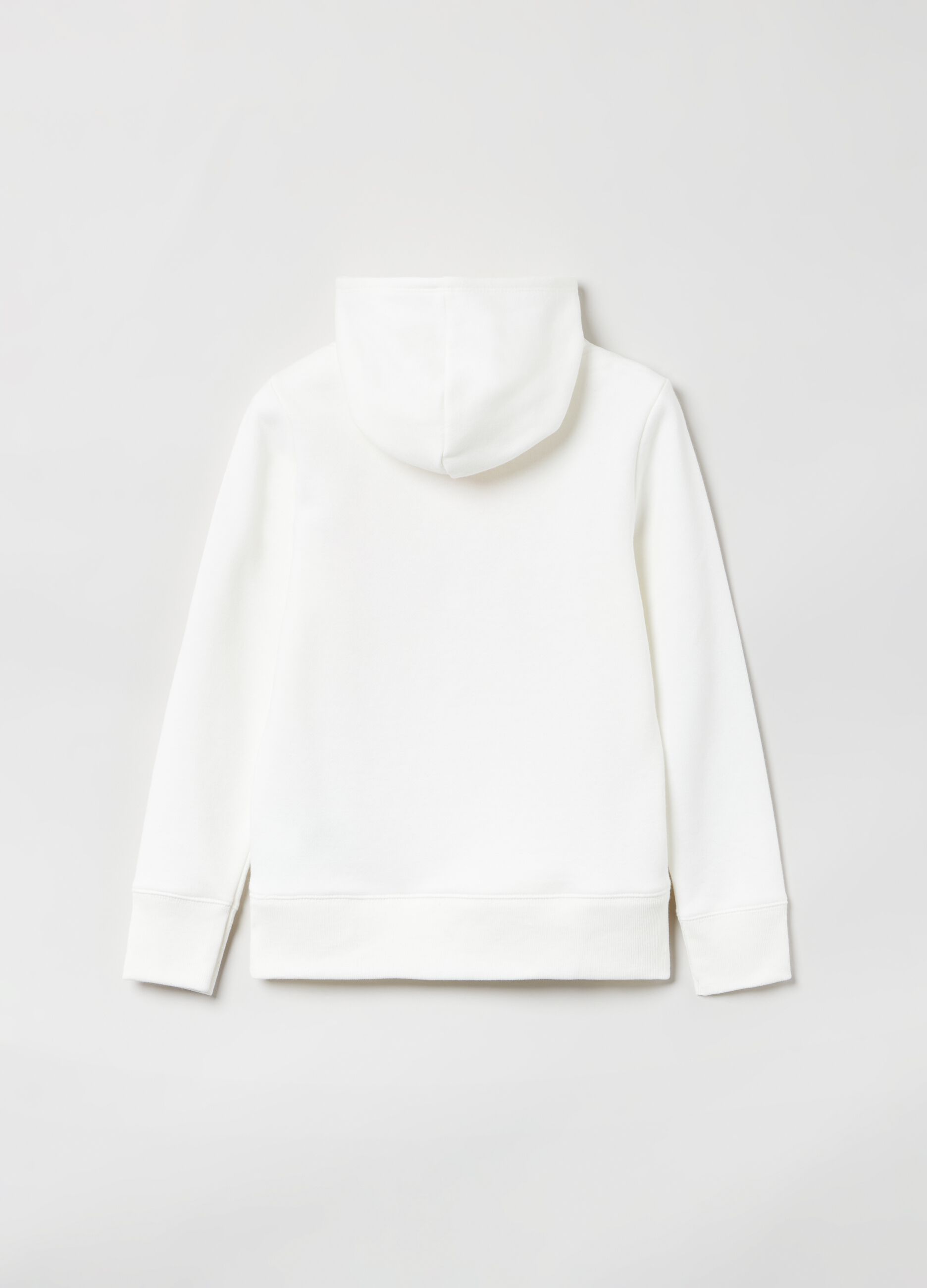 Sweatshirt with hood and logo patch_1