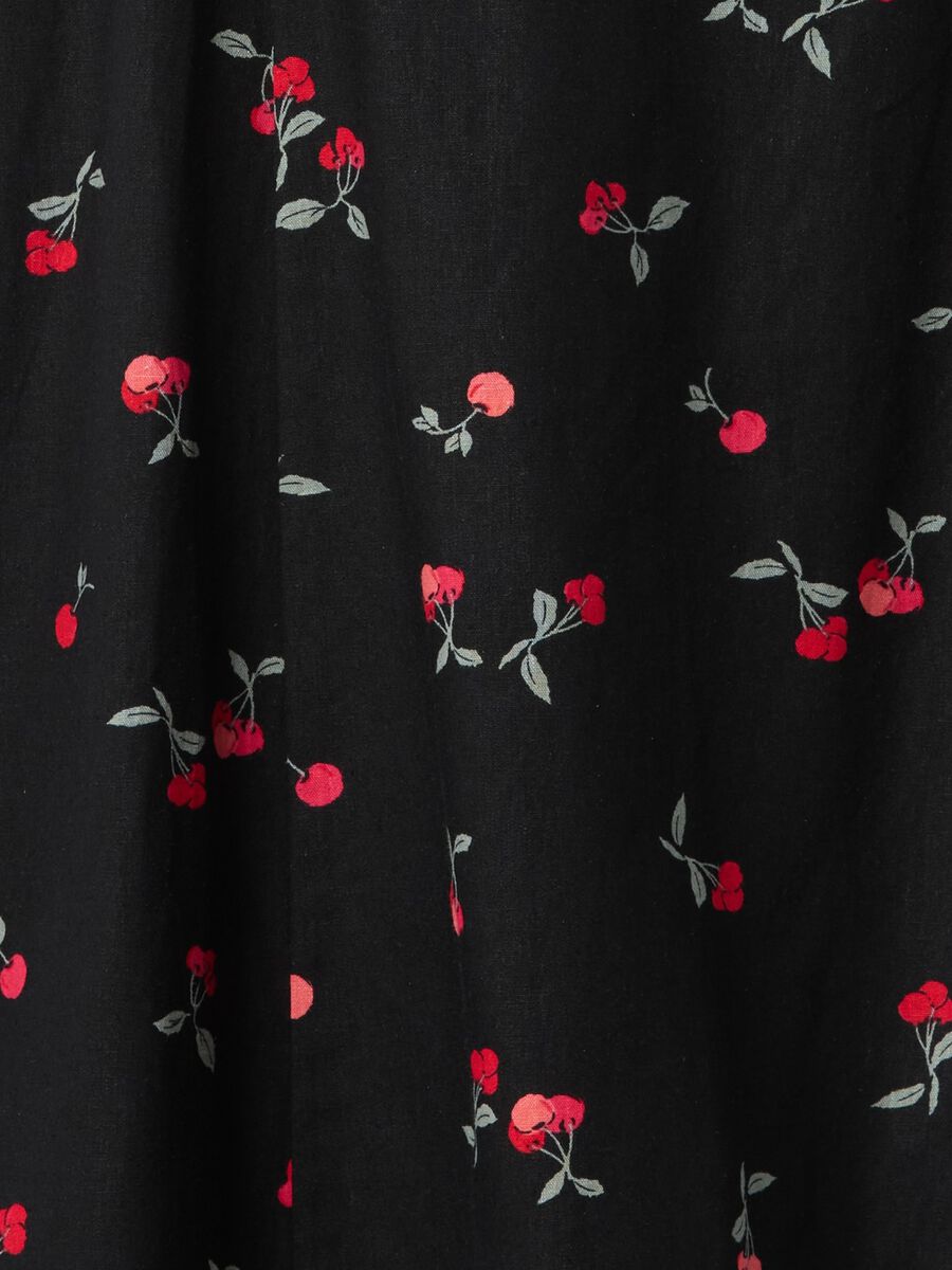 Abito corto a fiori neri Donna_6
