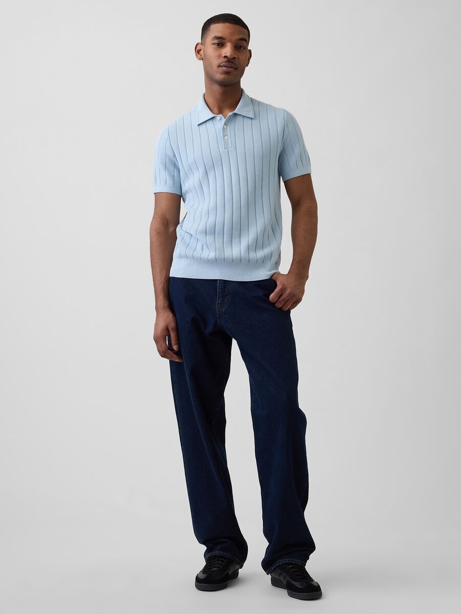 Polo in puro cotone a maniche corte Uomo_2