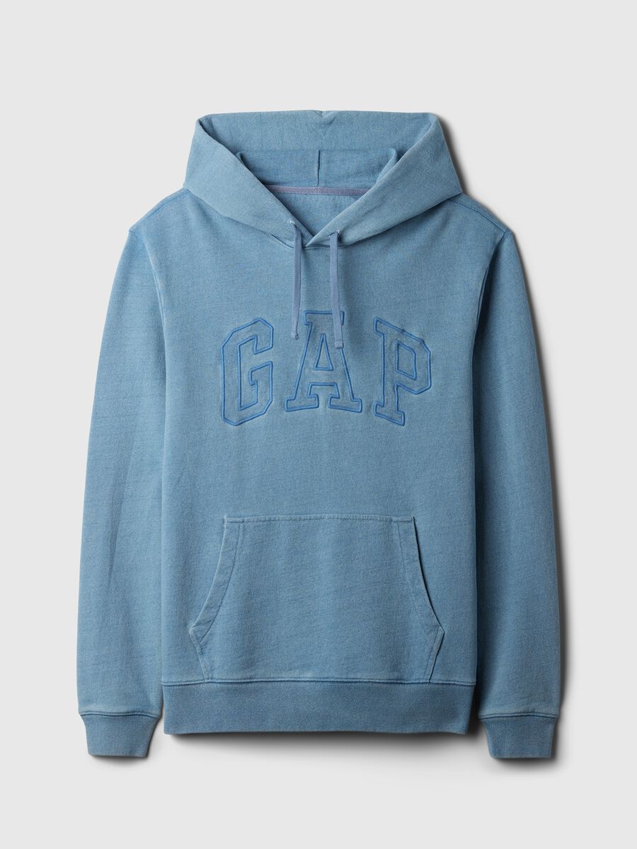 Felpa con cappuccio e ricamo logo Uomo_3