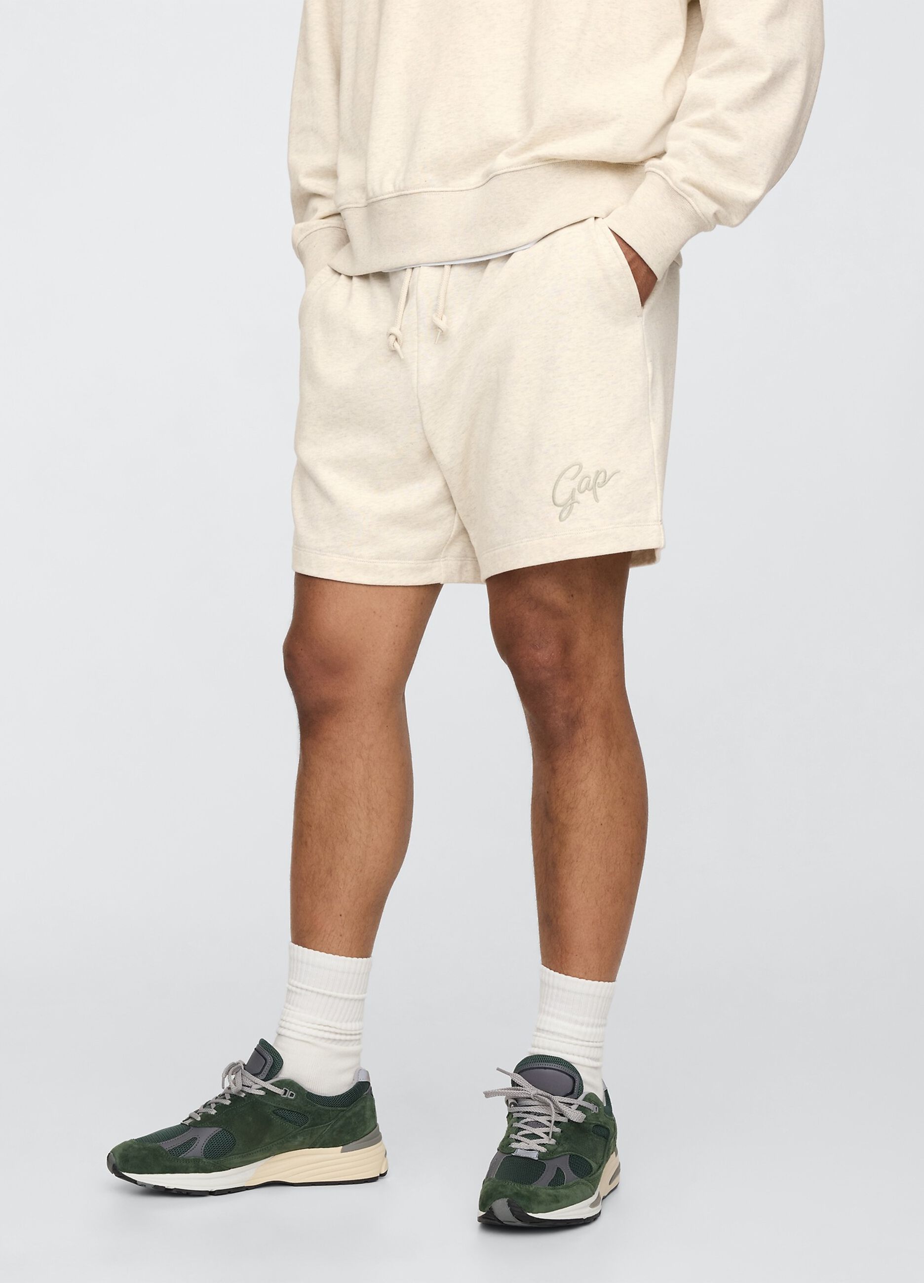 Shorts beige Gap in misto cotone_1