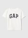 White Short Sleeve T-shirt with GAP Logo_0
