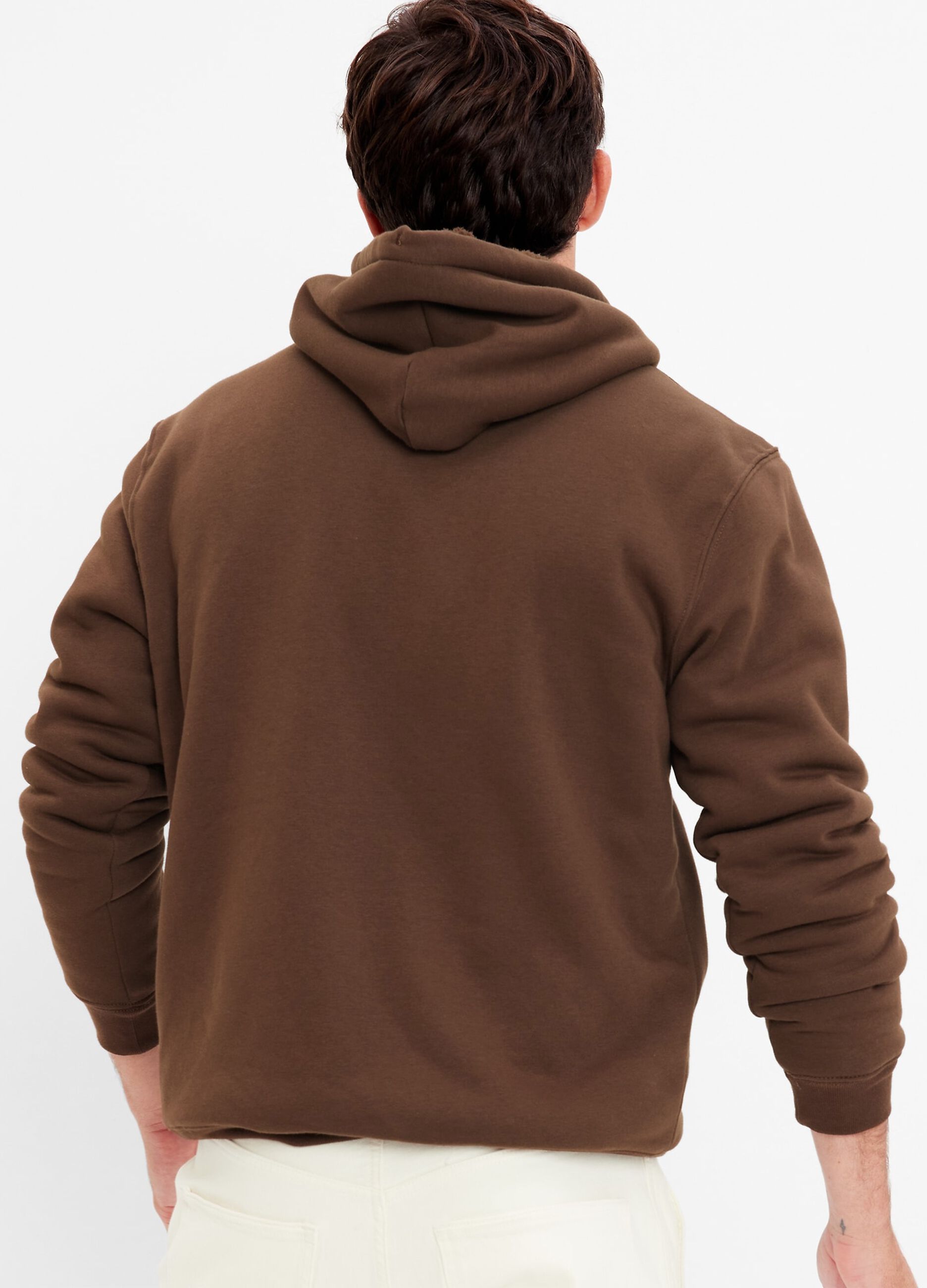 Full-zip con interno in sherpa ricamo logo_1