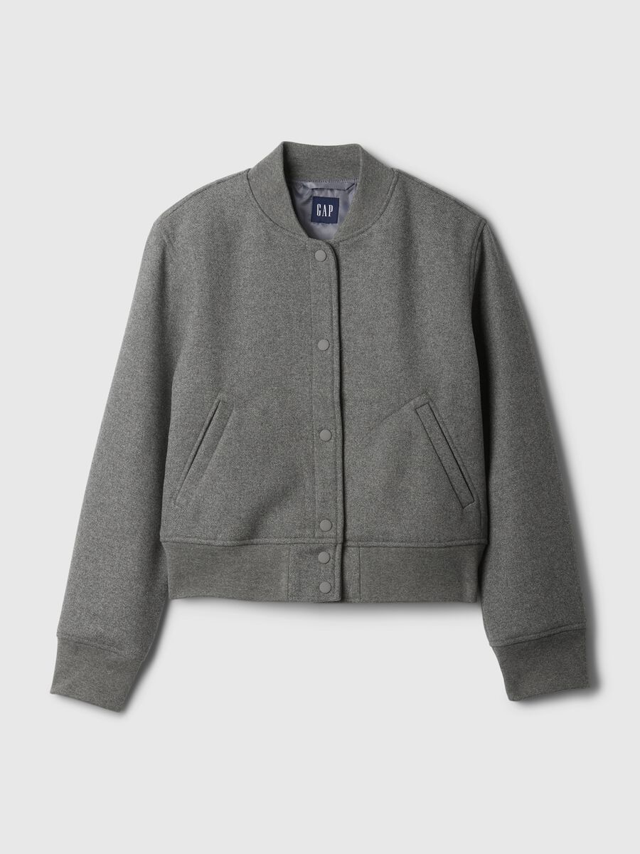 Bomber in misto lana mélange Donna_4