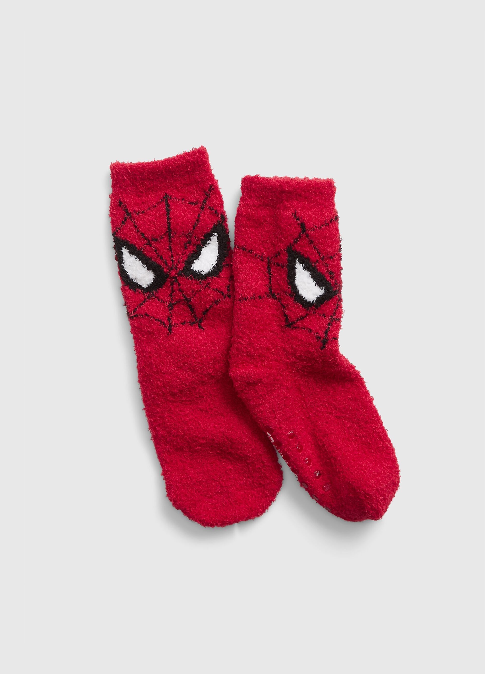 Slipper socks with Spider-Man design