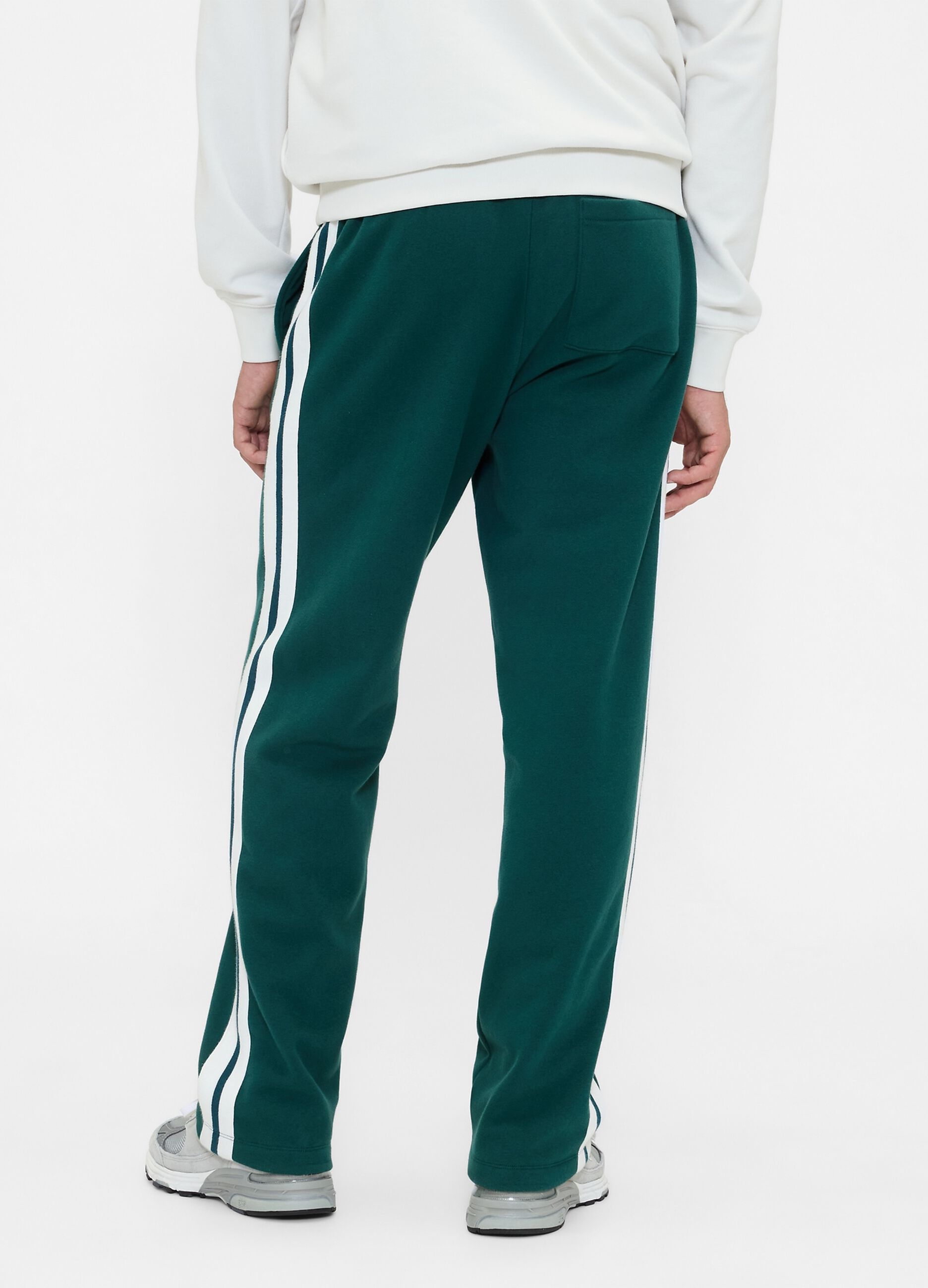 Pantaloni verdi in misto cotone_2