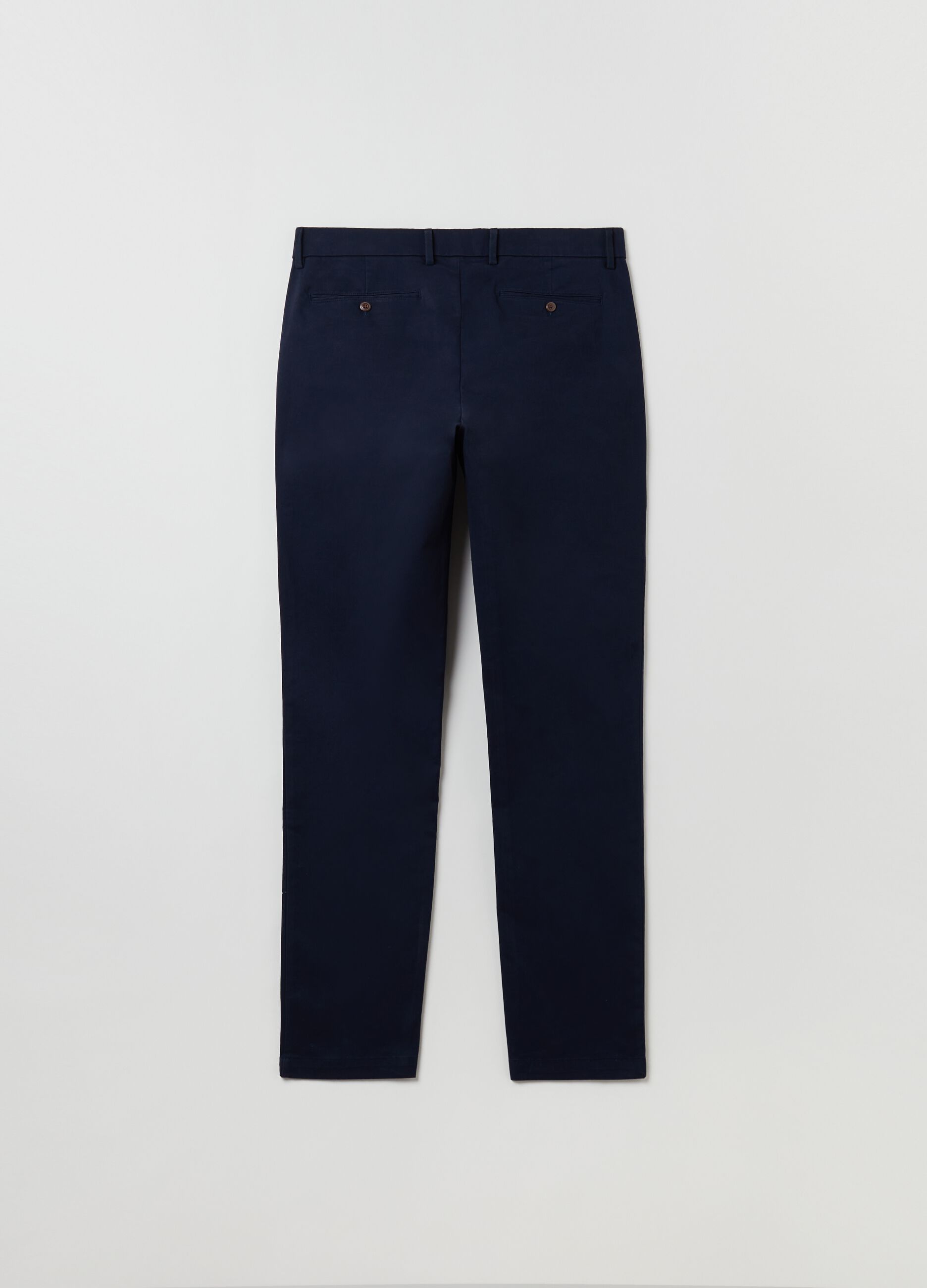 Pantaloni chino skinny fit in cotone stretch_2