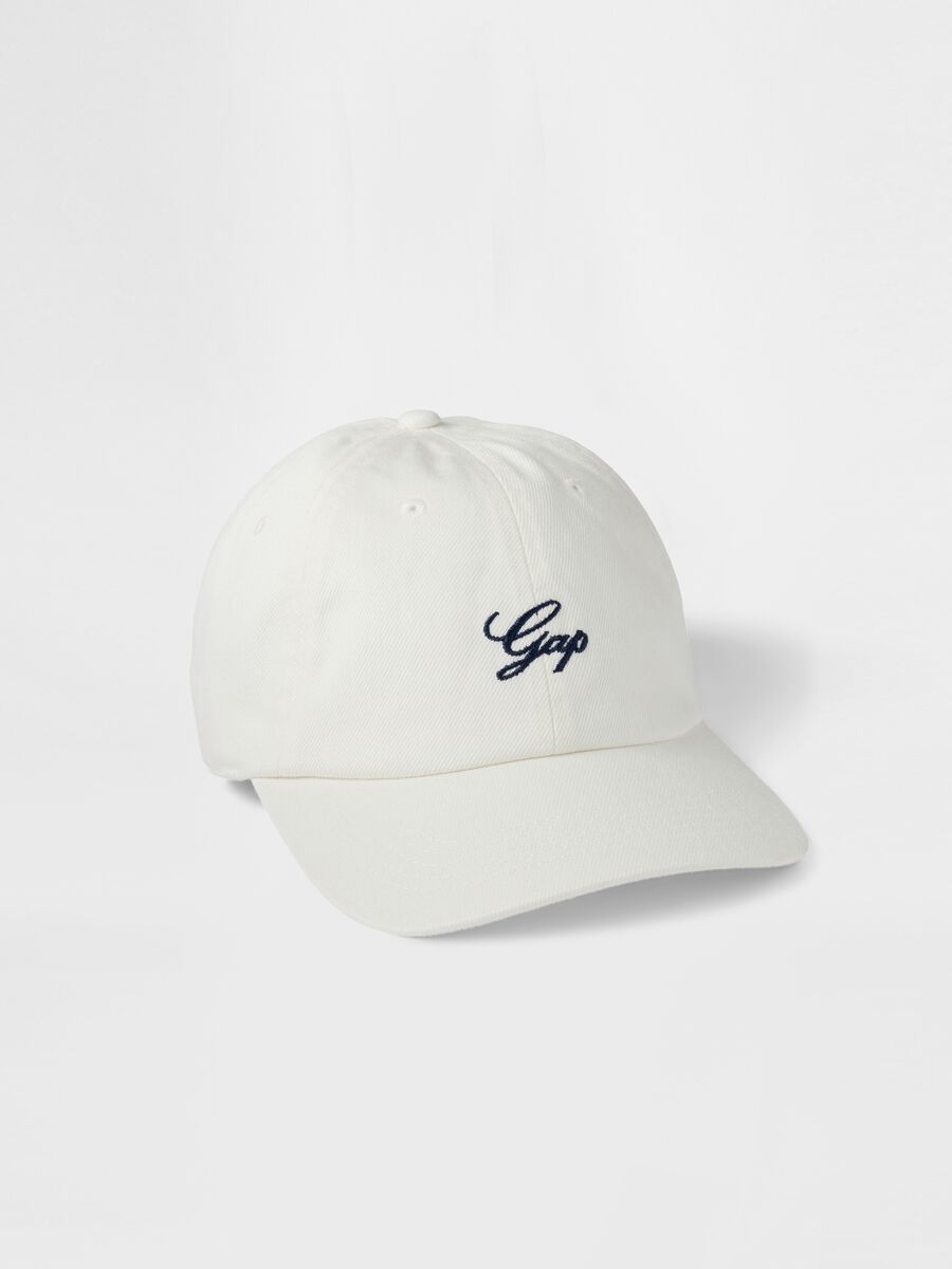 Berretto da baseball in cotone con ricamo logo Uomo_0