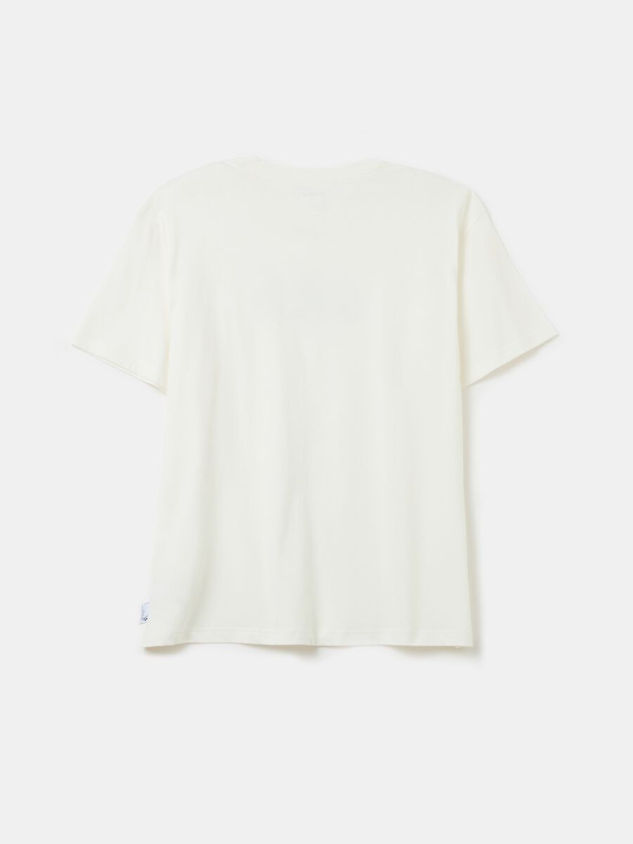 T-shirt with logo print in foil Man_1