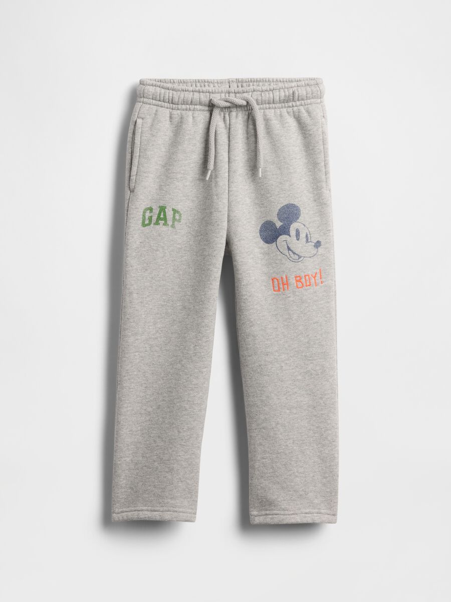 Grey cotton-polyester blend trousers for kids Baby Boy_0