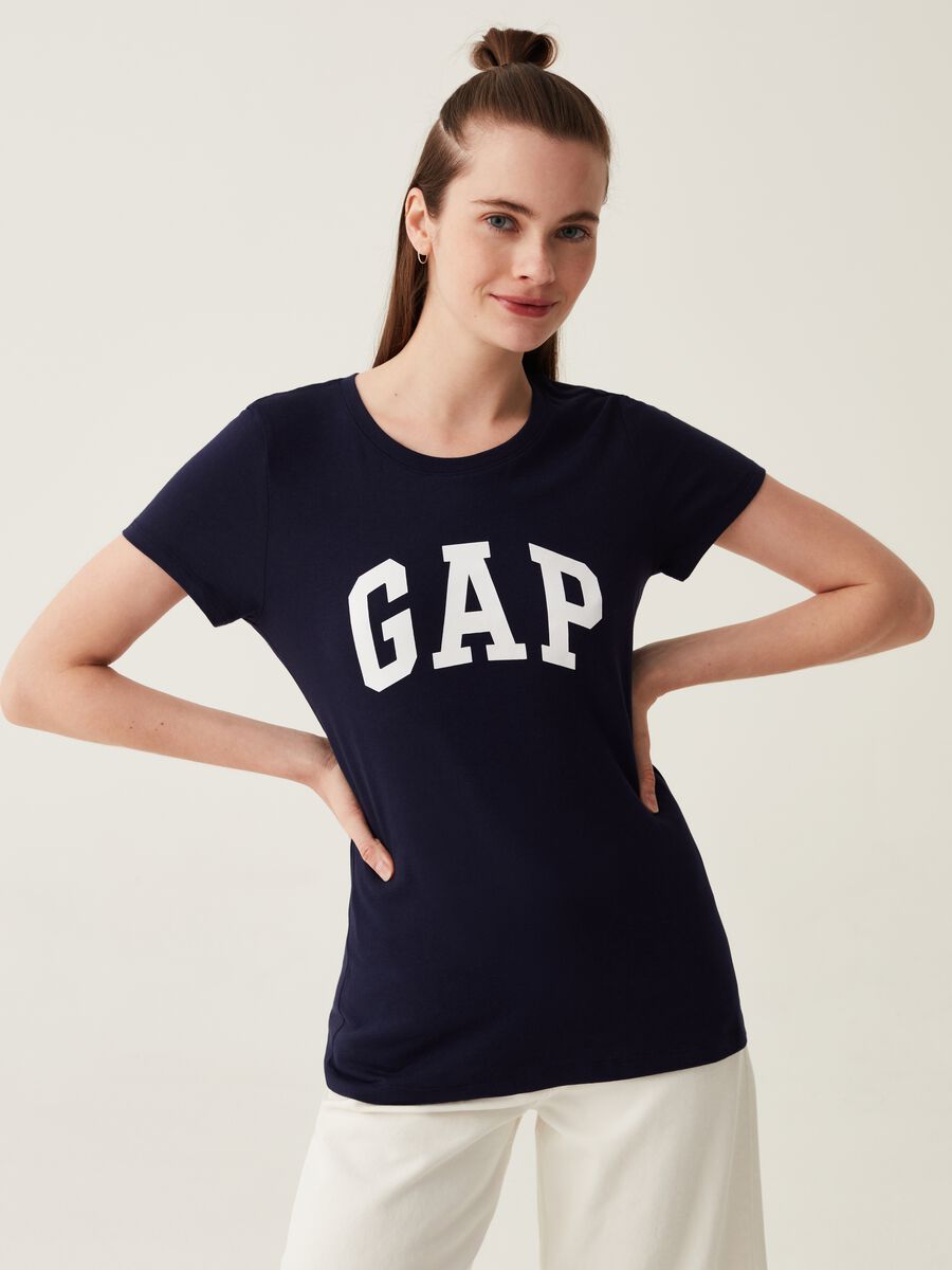 Bipack t-shirt in cotone con stampa logo Donna_1