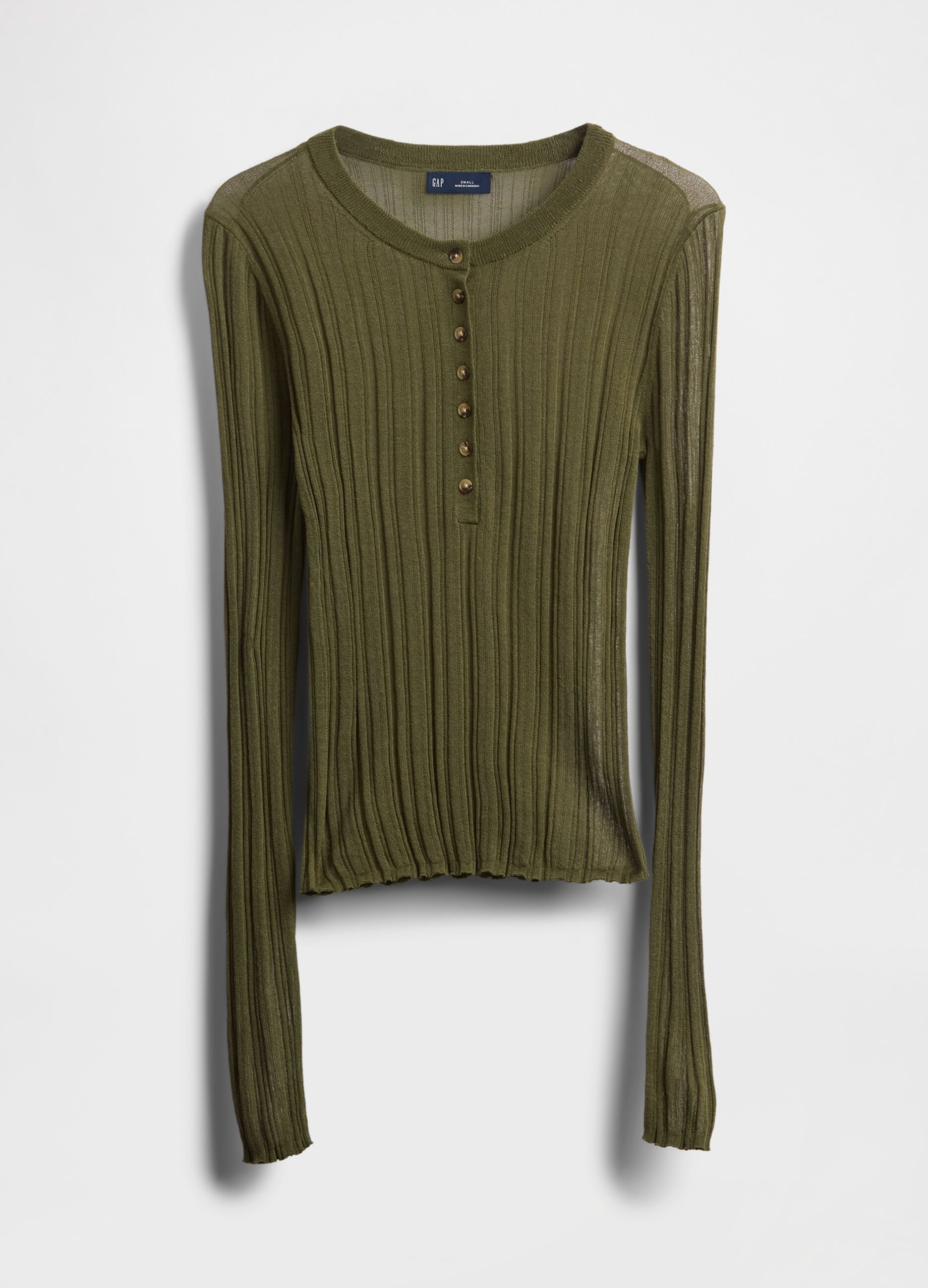 Light green pullover in acrylic and polyamide blend_3