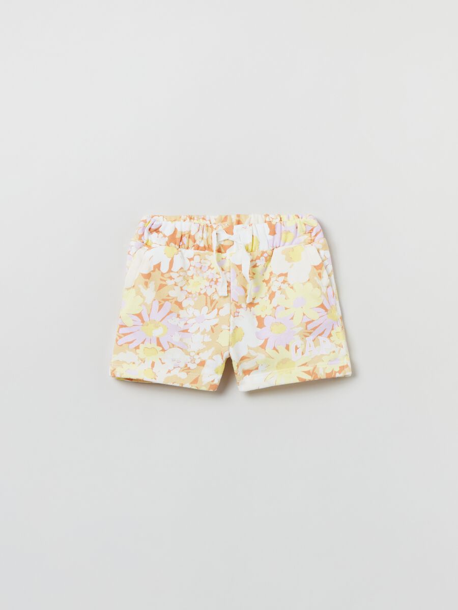 Floral shorts with drawstring Newborn Boy_0