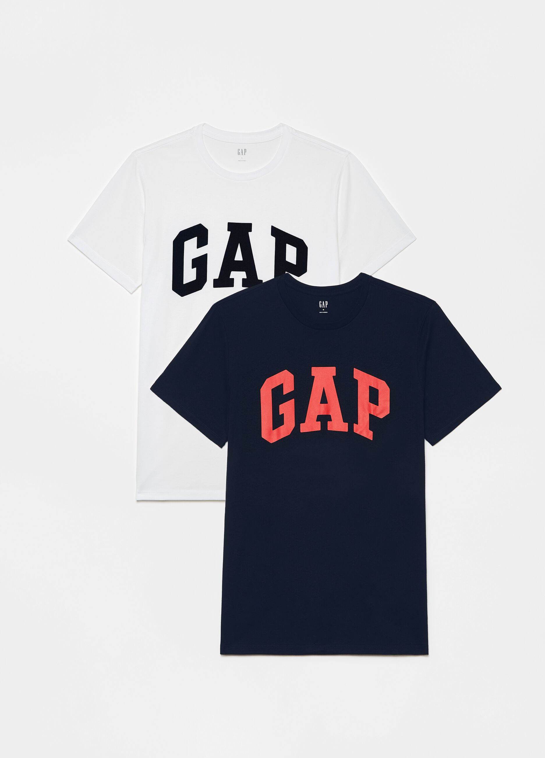 Two-pack T-shirts in cotton with logo