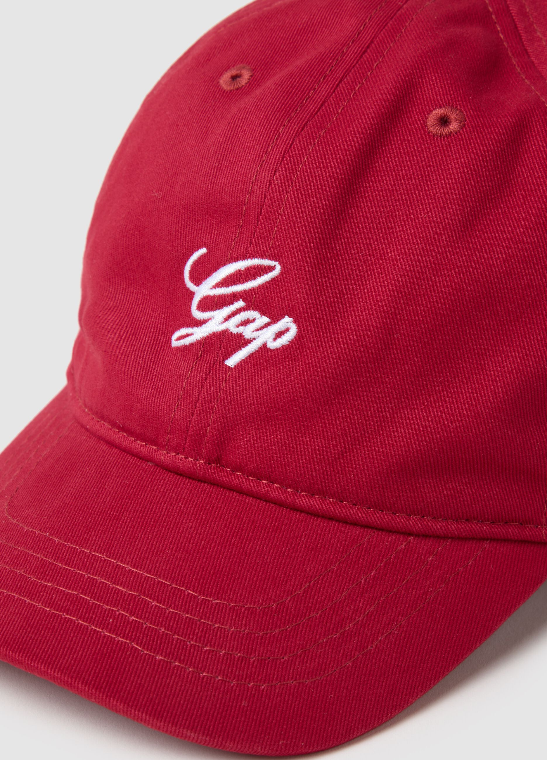 Berretto da baseball in denim ricamo logo_2