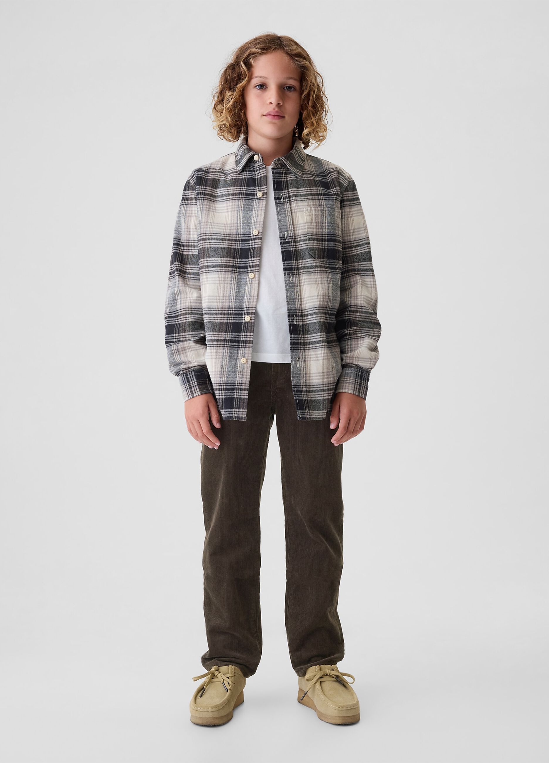 Pantaloni chino in corduroy