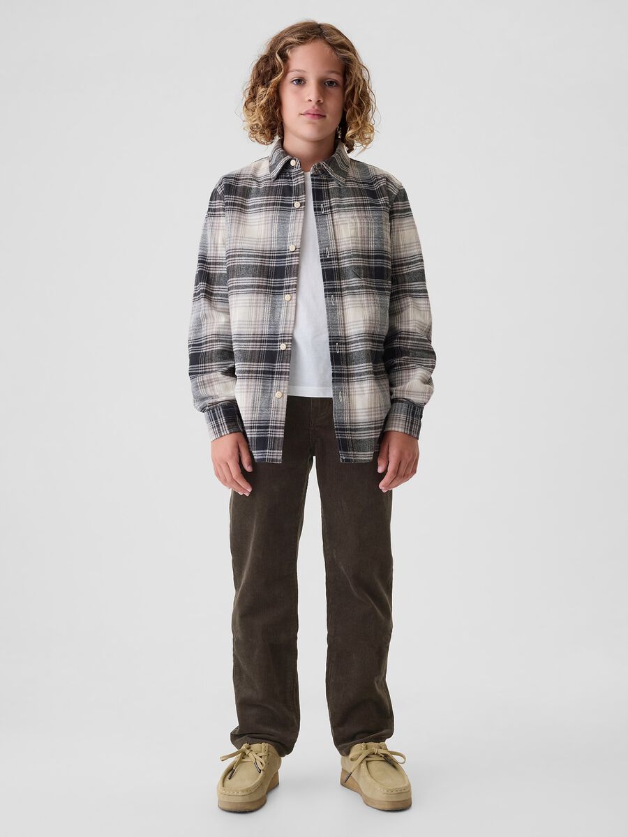 Pantaloni chino in corduroy Bambino_0