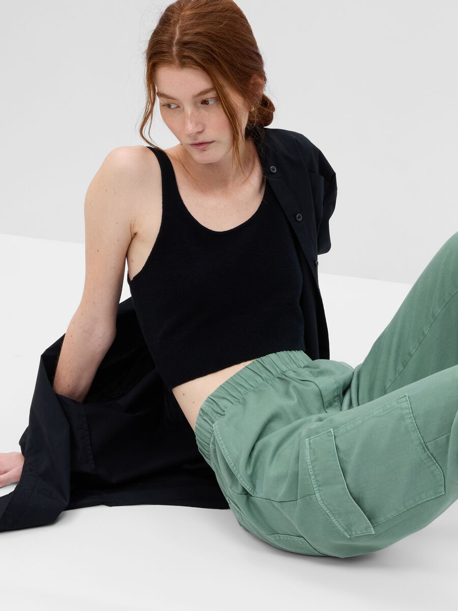 Joggers cargo in twill Donna_2