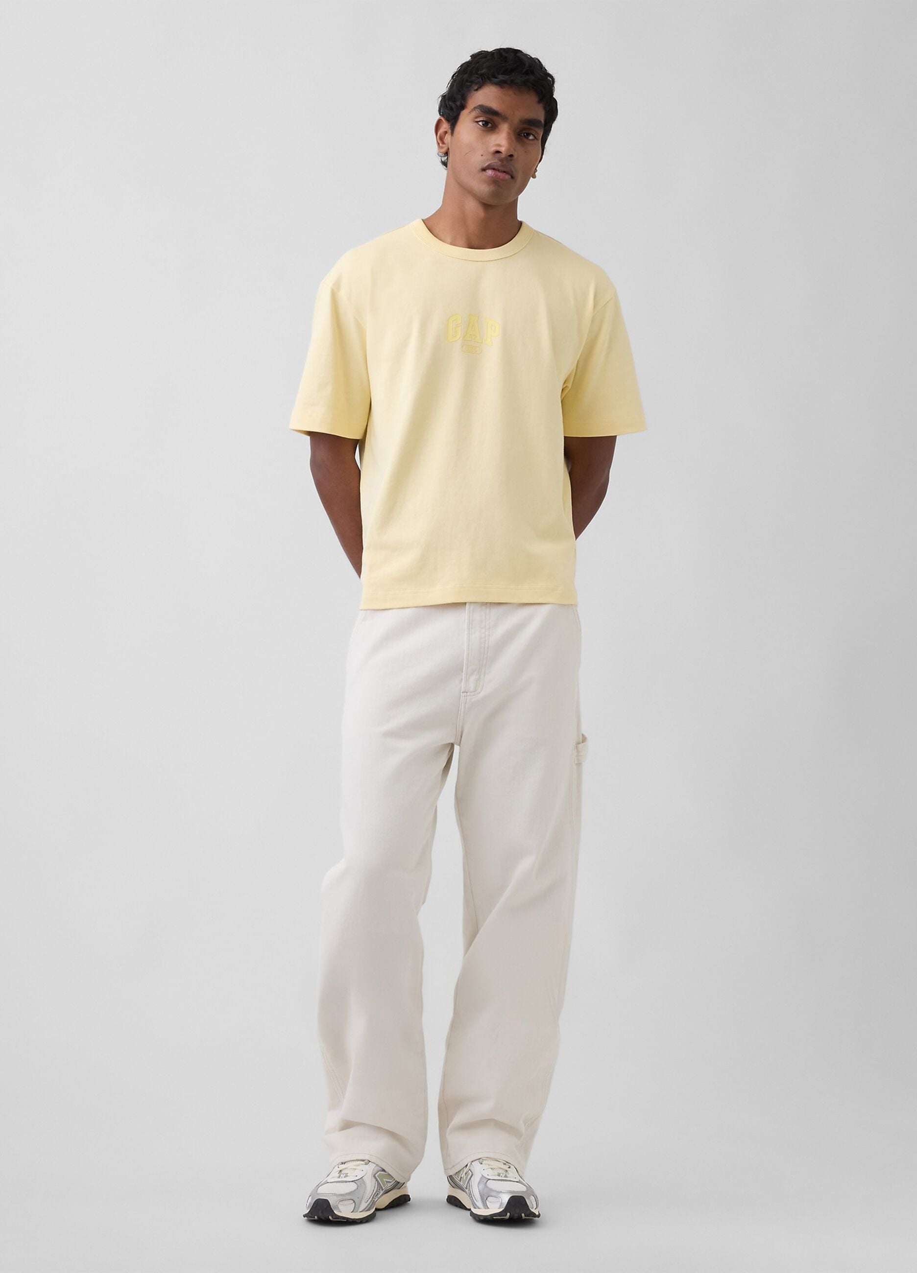 T-shirt in puro cotone a maniche corte con logo GAP