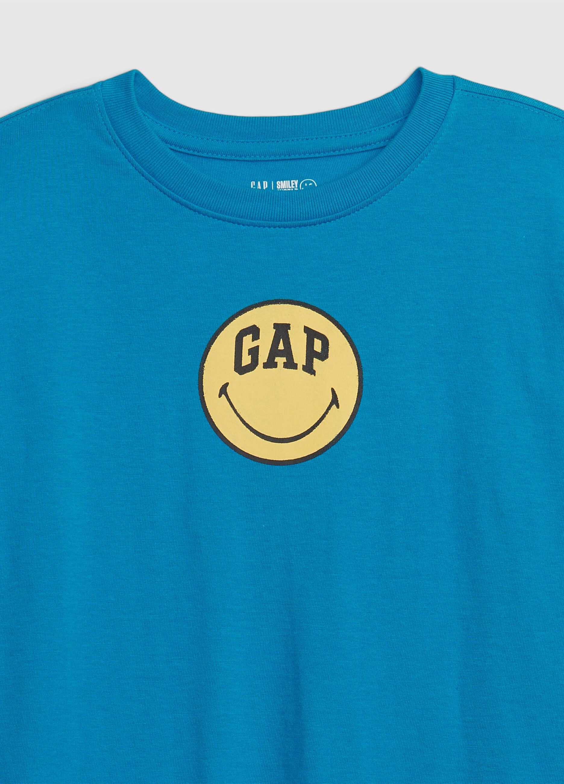 T-shirt con stampa logo e Smiley®_1