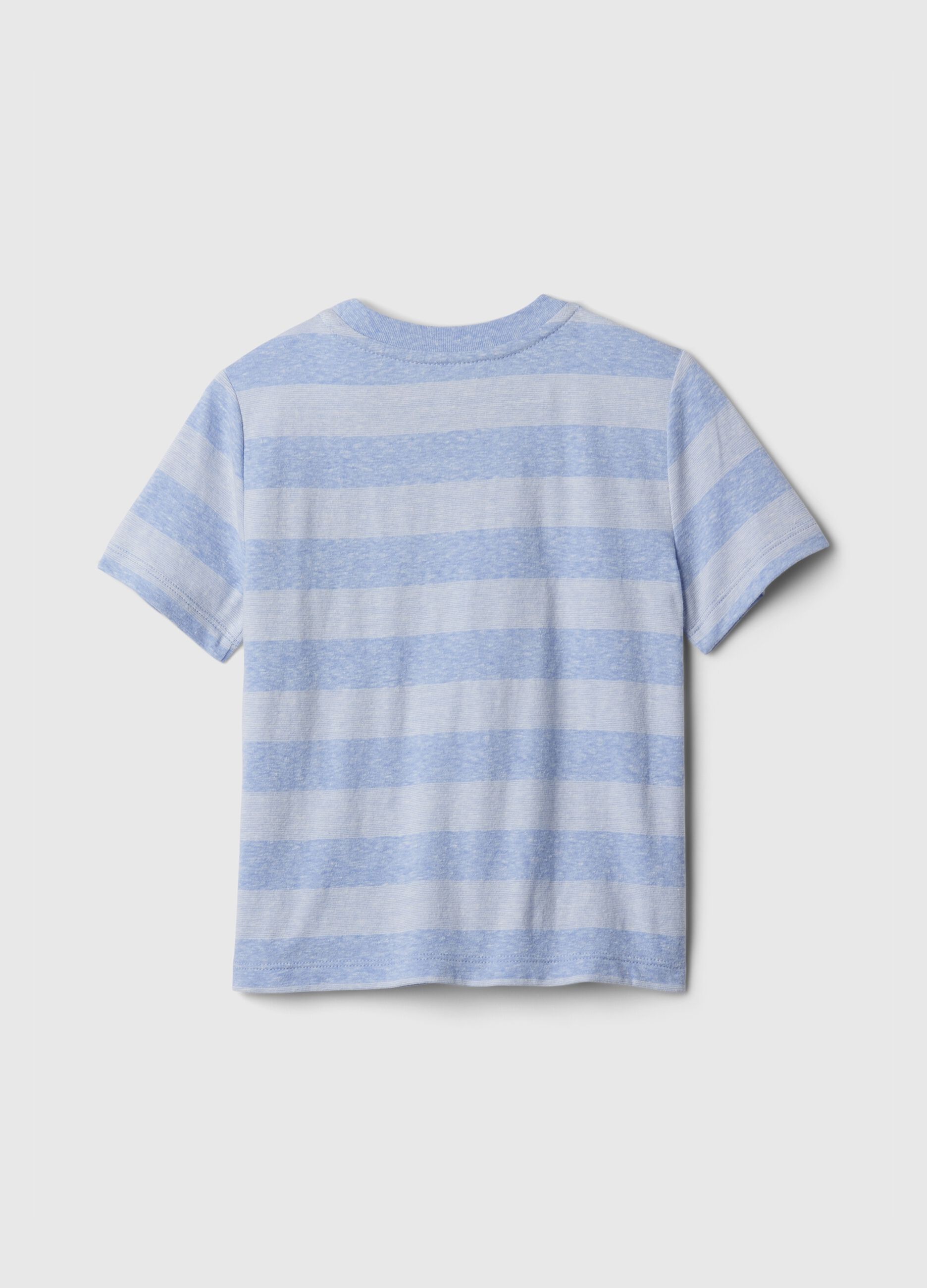 Striped T-shirt with pocket with Brennan Bear_1