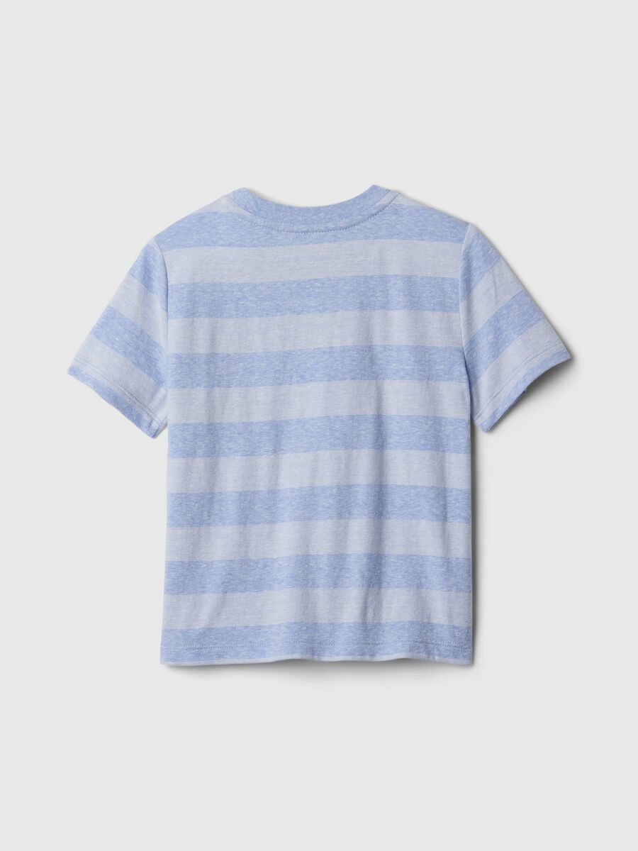 Striped T-shirt with pocket with Brennan Bear Newborn Boy_1