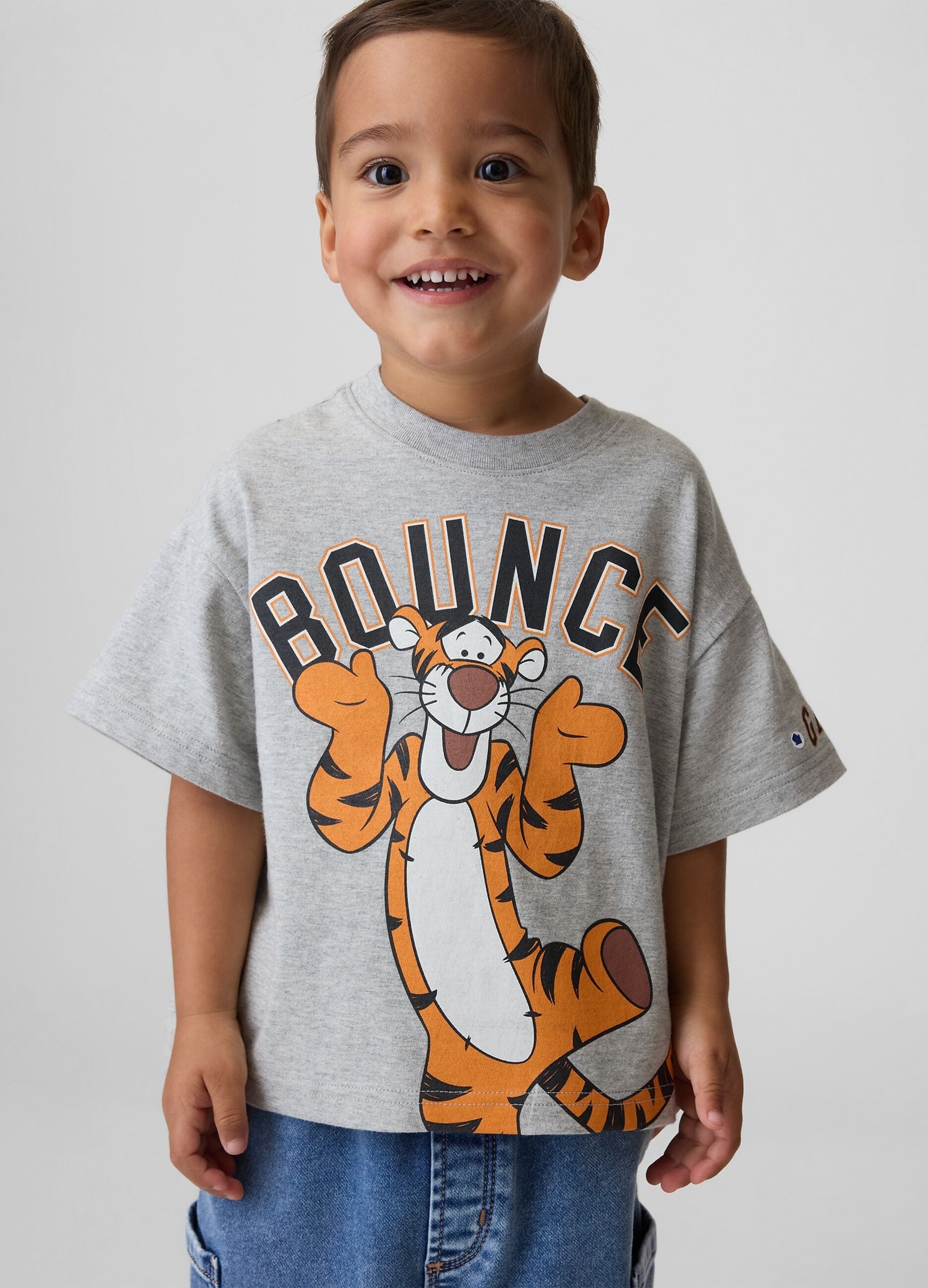 T-shirt Tigro Disney a maniche corte in puro cotone con logo GAP