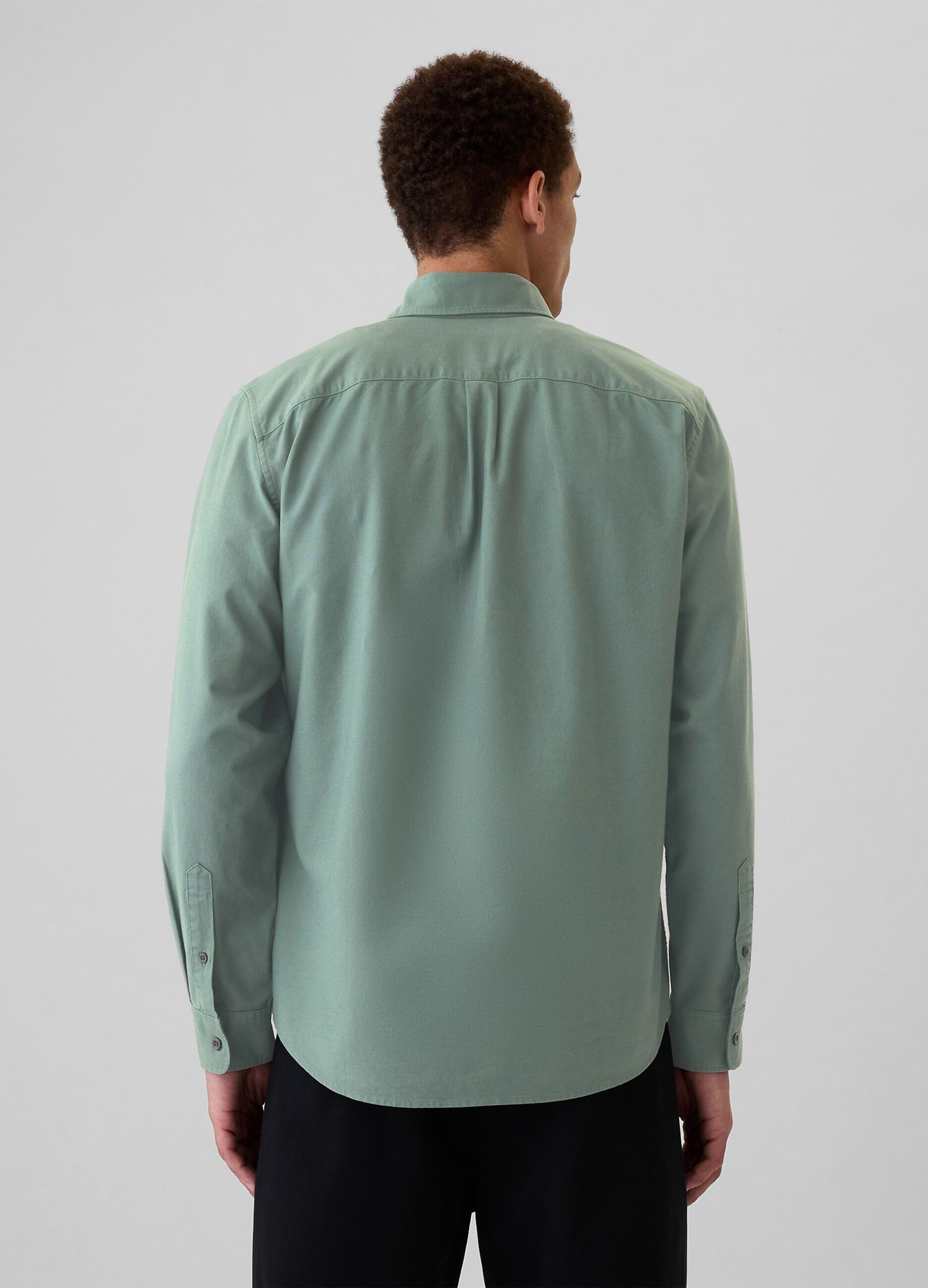 Camicia regular fit in cotone oxford_2