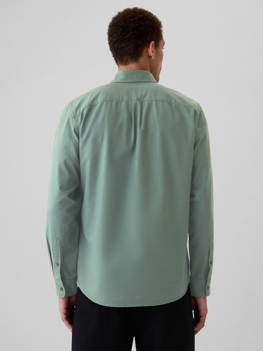 Camicia regular fit in cotone oxford Uomo_2