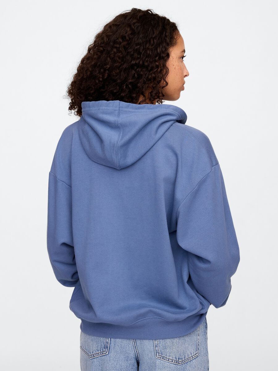 Hooded full-zip sweatshirt Woman_1
