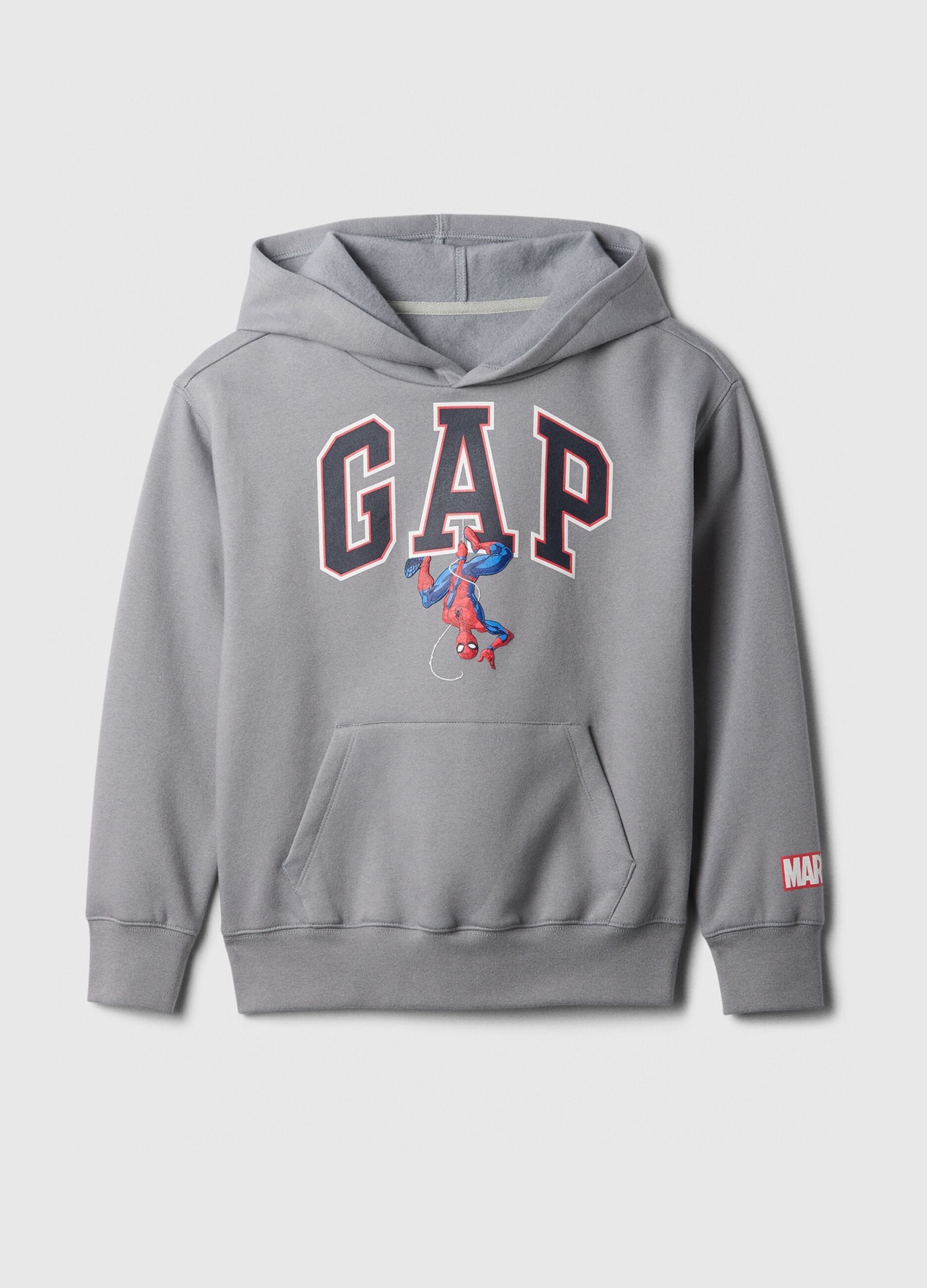 Felpa stampa logo con Spider-Man