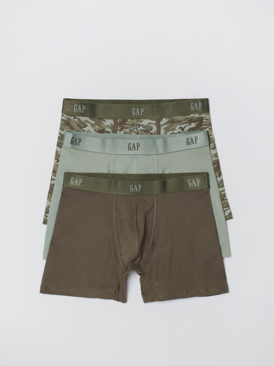 Three-pair pack stretch boxers with camouflage pattern Man_0