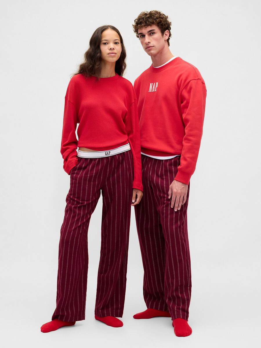 Red Cotton Pyjamas Woman_5