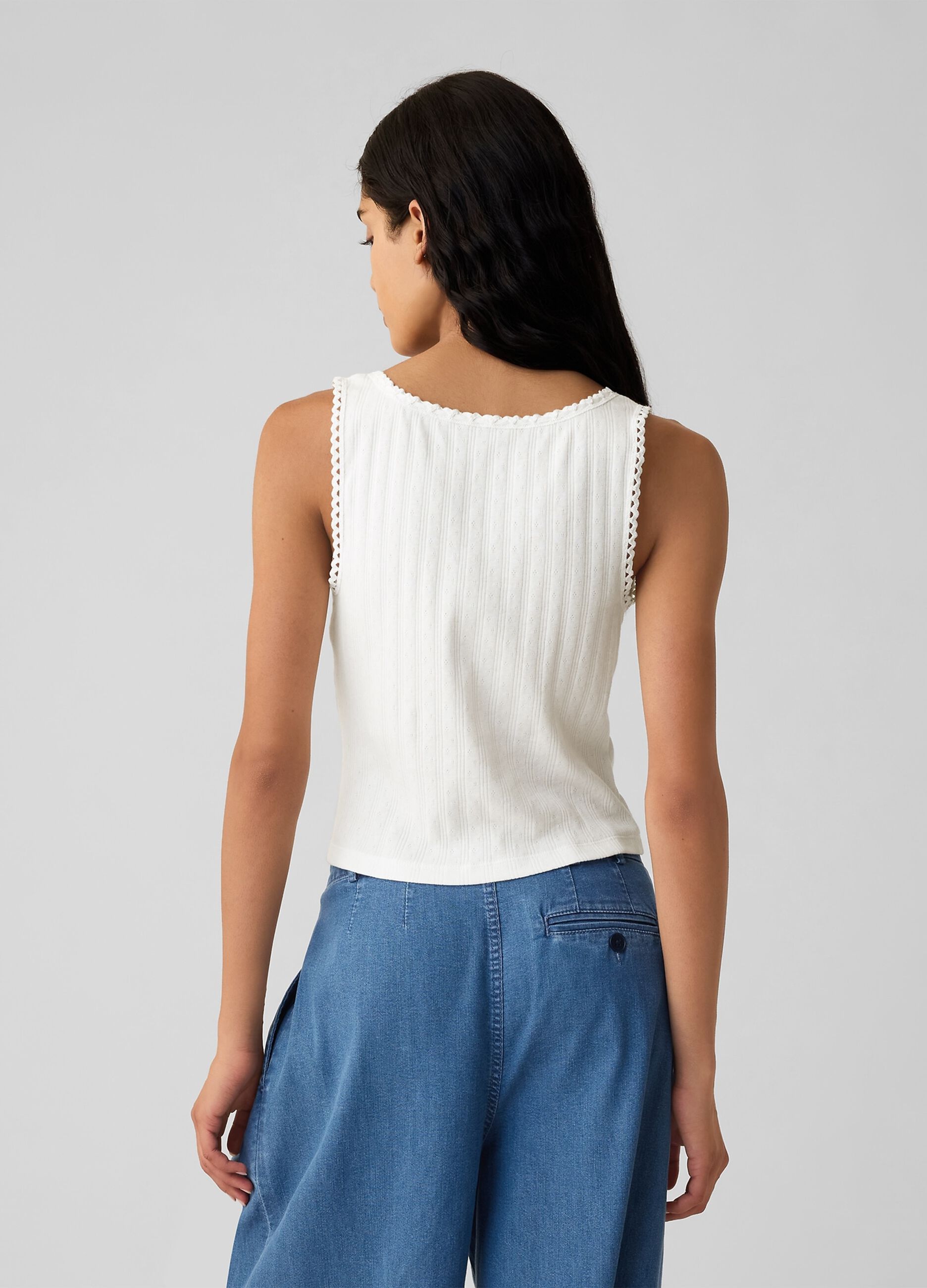 GAP for DÔEN pointelle tank top_3