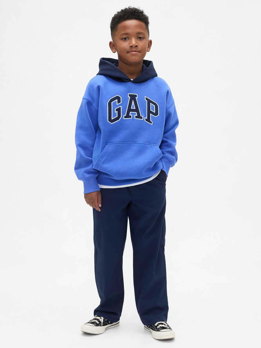Pantaloni blu per bambino in tessuto elasticizzato Bambino_0