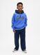 Pantaloni blu per bambino in tessuto elasticizzato_0