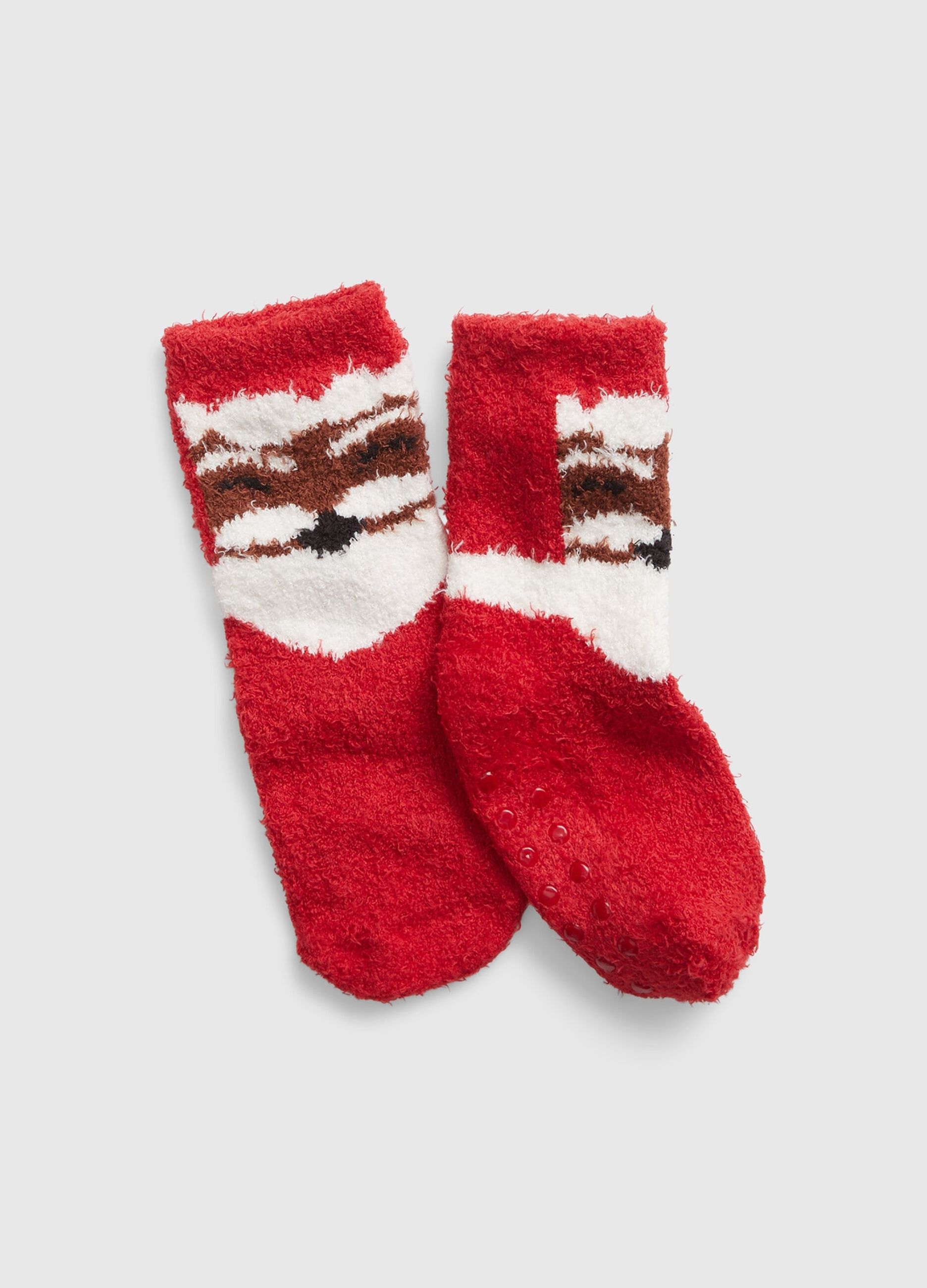 Slipper socks with Father Christmas design