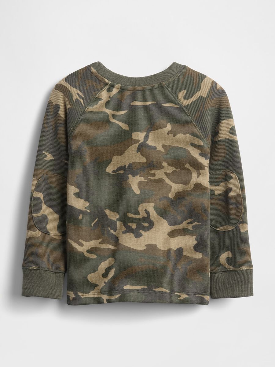 Camouflage Green Long Sleeve T-shirt Boy_1