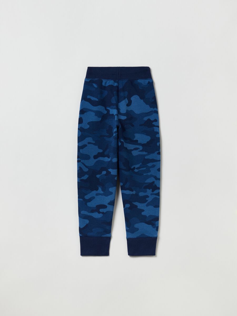 Plush camo joggers with embroidered logo Boy_1
