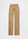 Pantaloni in cotone elasticizzato beige slim fit_6