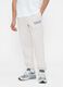 Pantaloni jogger beige in misto cotone e poliestere_1