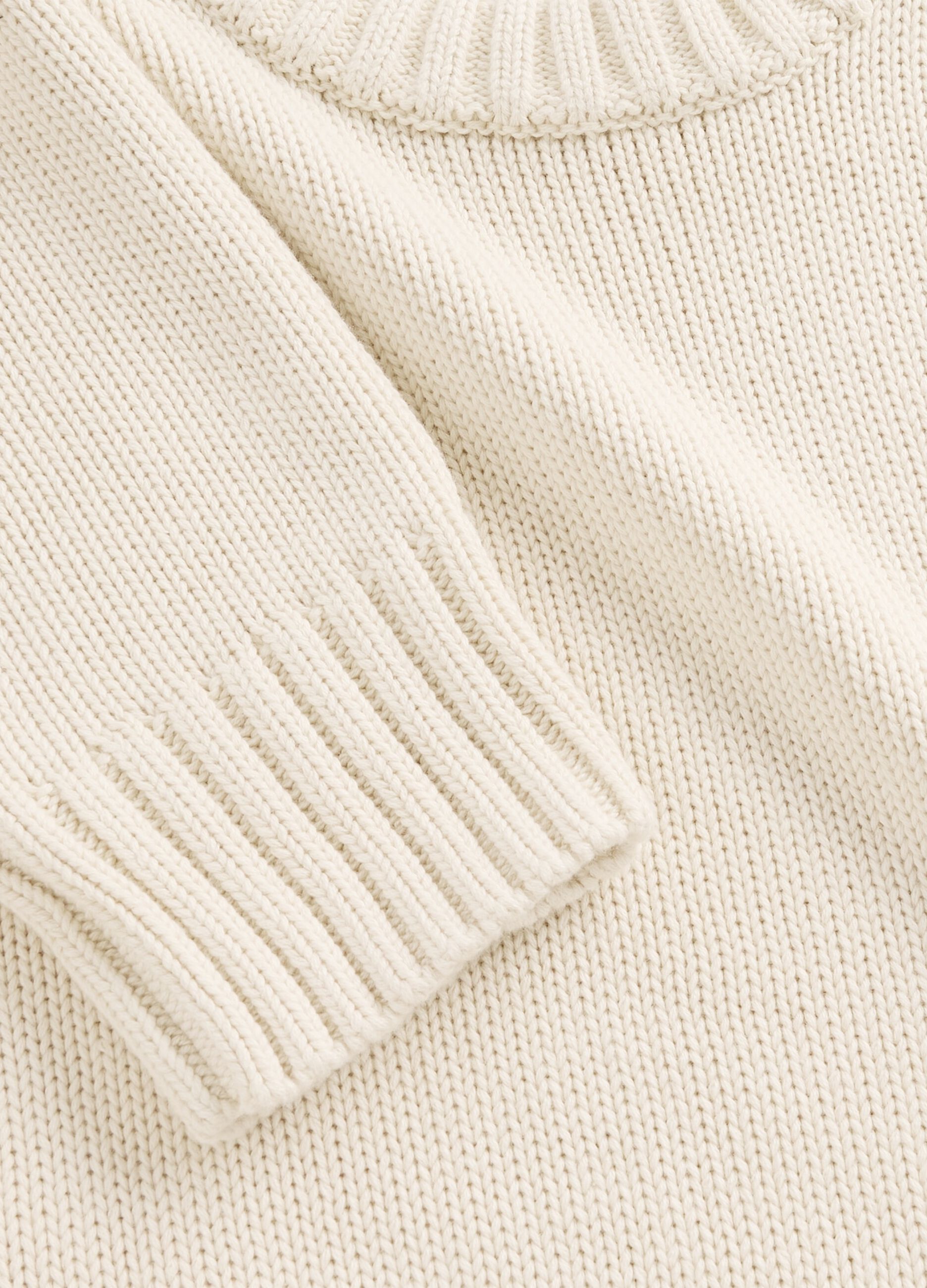 Pullover beige in cotone_4