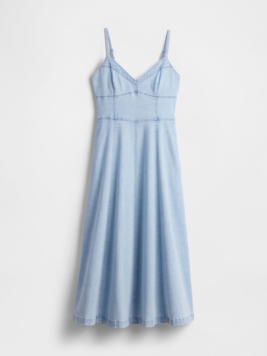 Abito midi in cotone elasticizzato Donna_4