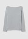 T-shirt in cotton and modal with boat neck_3