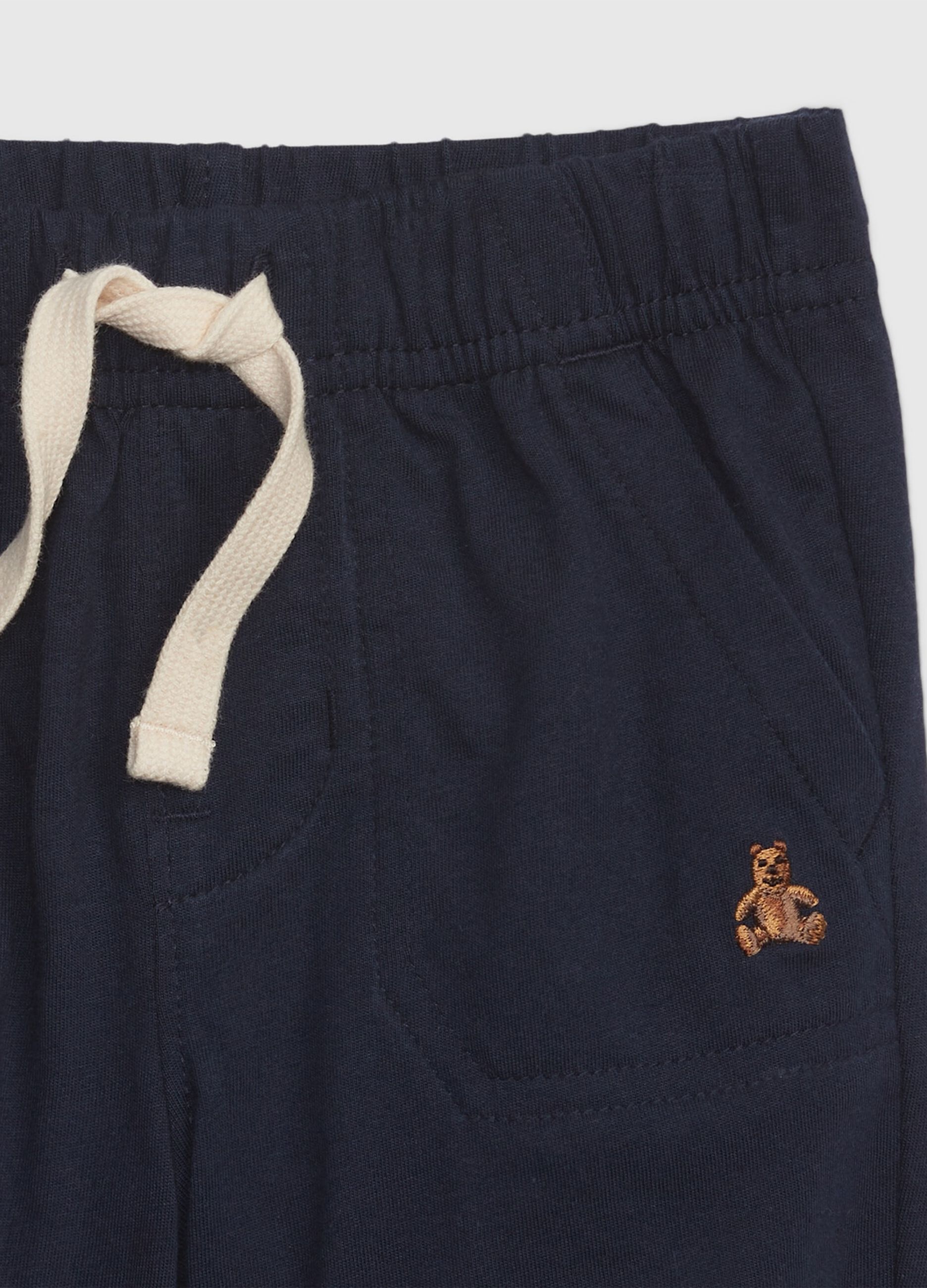Organic cotton shorts with drawstring_2