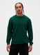 Green Stretch Long Sleeve Top_0